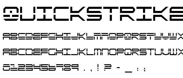 QuickStrike Condensed font